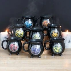 Samhain - Colour Changing Cauldron Mug - Anne Stokes 11 Samhain - Colour Changing Cauldron Mug - Anne Stokes -Droomcadeauwinkel AS 00831 4