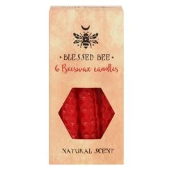 Blessed Bee - Beeswax Spell Candles - Rood -Droomcadeauwinkel BW 486381