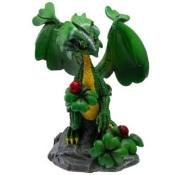 Beeld - Lucky Clover Dragon - 12cm -Droomcadeauwinkel Beeld Lucky Clover Dragon 2