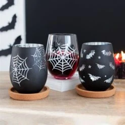 Spider And Web - Stemless Wine Glass - Set/2 -Droomcadeauwinkel DK 897224