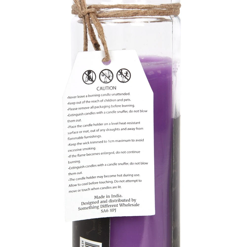 Spell Candle - Lavender - Prosperity 5 Spell Candle - Lavender - Prosperity - Image 3