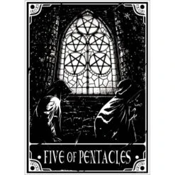 Mini Poster - Deadly Tarot Five Of Pentacles