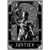 Mini Poster - Deadly Tarot - Justice -Droomcadeauwinkel Fantasy Giftshop Mini poster Deadly Tarot Justice