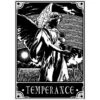 Mini Poster - Deadly Tarot - Temperance -Droomcadeauwinkel Fantasy Giftshop Mini poster Deadly Tarot Temperance 1