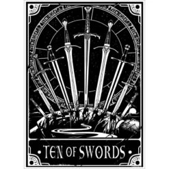 Mini Poster - Deadly Tarot - Ten Of Swords