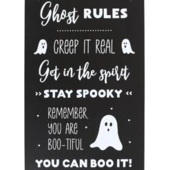 Tekstbord - Ghost Rules 10 Tekstbord - Ghost Rules -Droomcadeauwinkel HB 639232