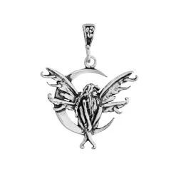 Hanger - Fairy On Moon - 925 Silver