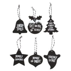 Creepy Christmas Hanging Signs - Set Van 6