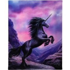 Canvas - Black Unicorn - Anne Stokes