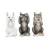 Beeldjes - Three Wise Wolves - 10cm -Droomcadeauwinkel b4472n9