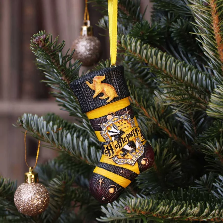 Harry Potter - Hufflepuff Stocking - Hanging Ornament 4 Harry Potter - Hufflepuff Stocking - Hanging Ornament - Image 2