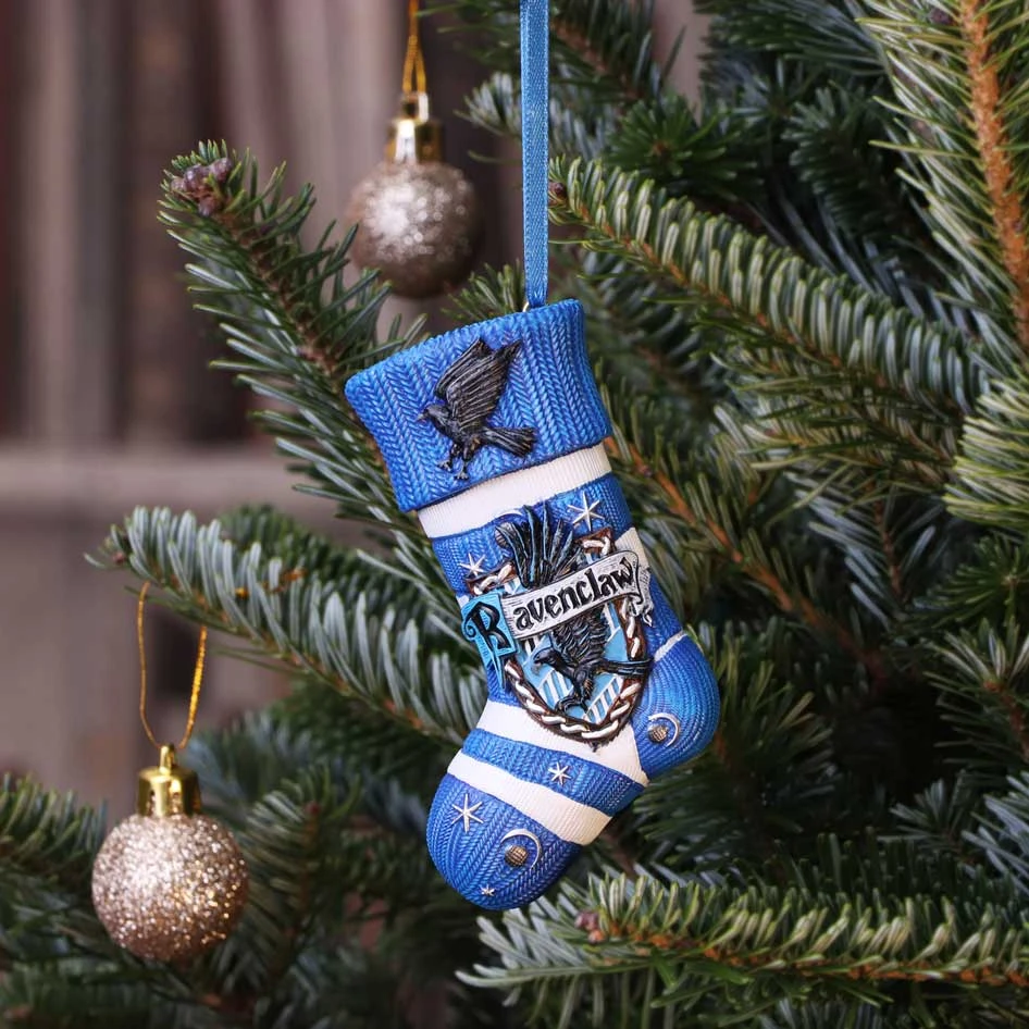 Harry Potter - Ravenclaw Stocking - Hanging Ornament 4 Harry Potter - Ravenclaw Stocking - Hanging Ornament - Image 2