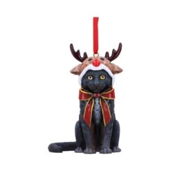 Hangend Ornament - Reindeer Cat - Lisa Parker