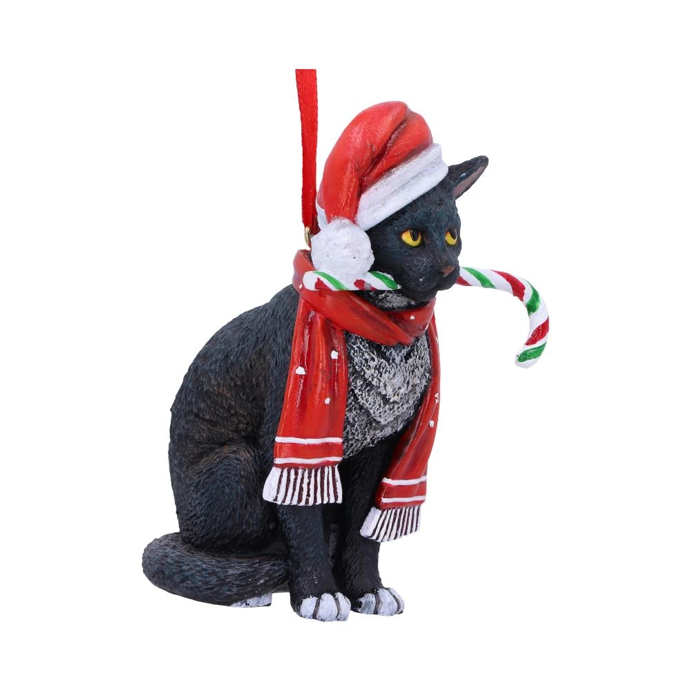 Hangend Ornament - Candy Cane Cat - Lisa Parker 6 Hangend Ornament - Candy Cane Cat - Lisa Parker - Image 4