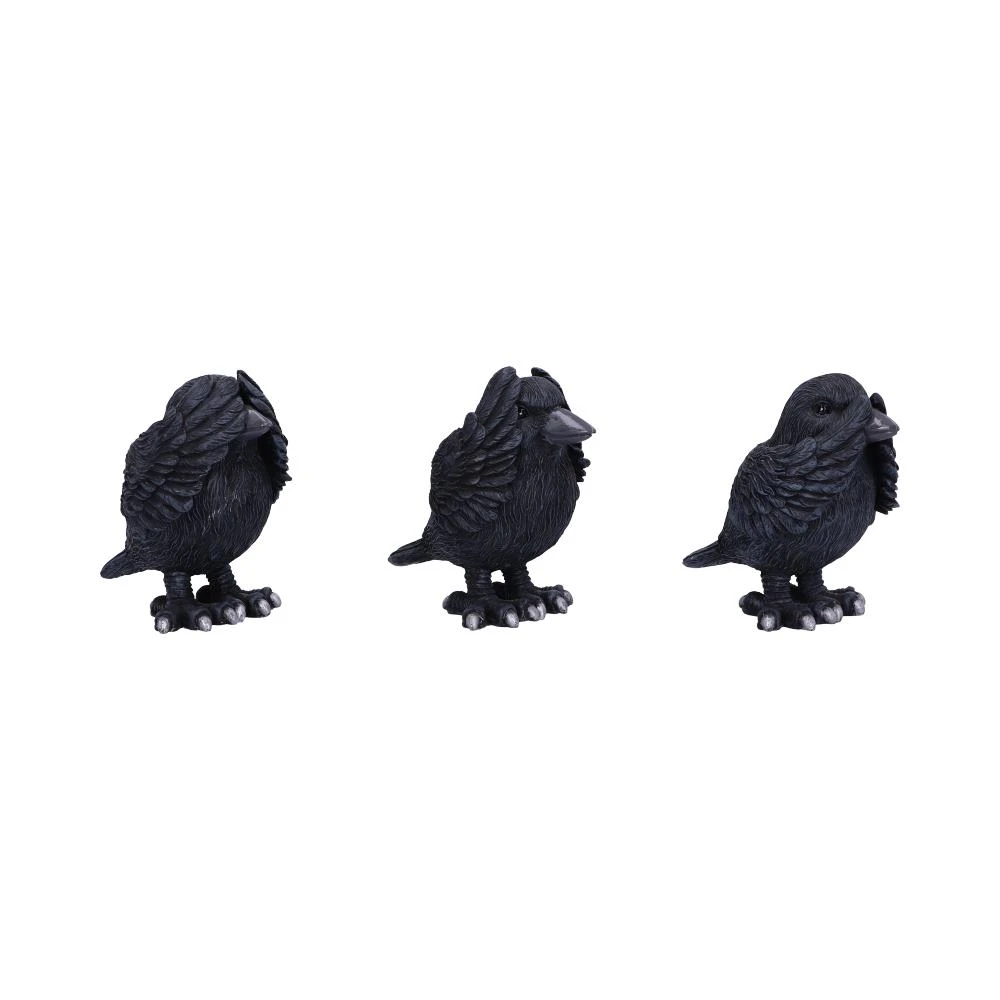Beelden - Three Wise Ravens - 8,7cm 7 Beelden - Three Wise Ravens - 8,7cm - Image 5