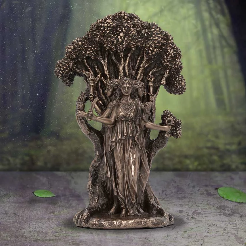 Beeld - Triple Moon Goddess Hecate - 18,5cm 4 Beeld - Triple Moon Goddess Hecate - 18,5cm - Image 2