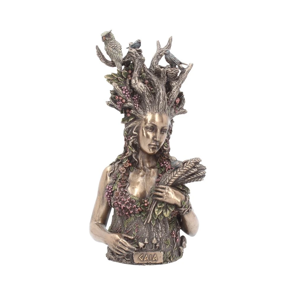 Beeld Bronze - Gaia Bust - 26cm 3 Beeld Bronze - Gaia Bust - 26cm