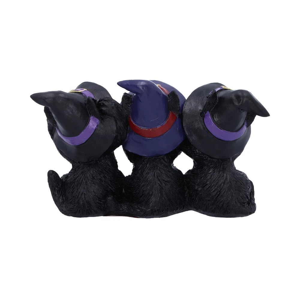 Three Wise Black Cats - 11,5cm 8 Three Wise Black Cats - 11,5cm - Image 6