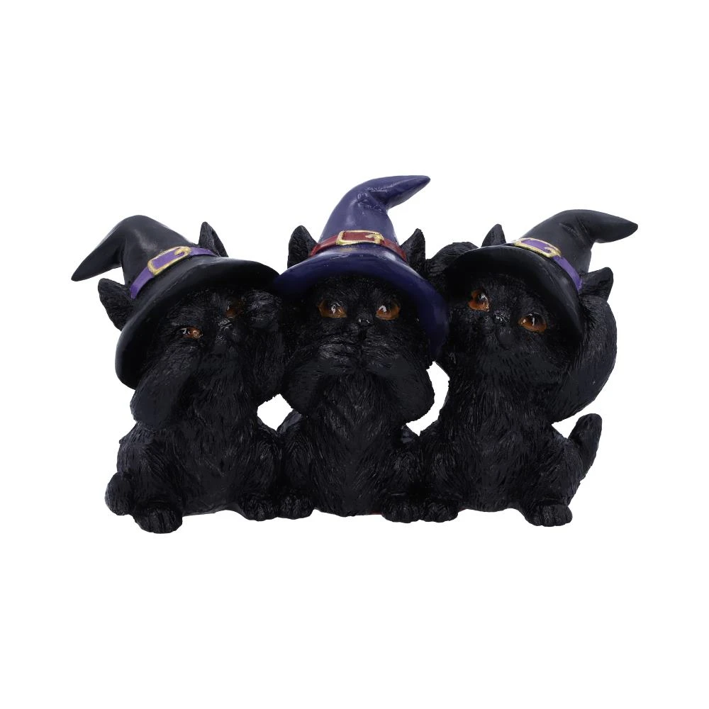 Three Wise Black Cats - 11,5cm 3 Three Wise Black Cats - 11,5cm